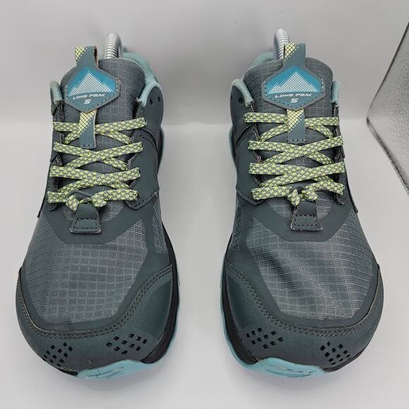 Altra Lone Peak 5 Green Blue Yellow Womens 7.5 W Hiking Trail Shoes Sneakers - Picture 5 of 12